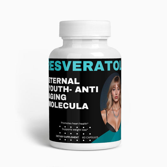 ETERNAL YOUTH- ANTI AGING MOLECULA: Resveratrol 50% 600mg - LOOKMAX 