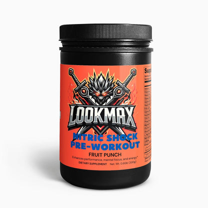 Nitric Shock Pre-Workout Powder (Fruit Punch) - LOOKMAX 