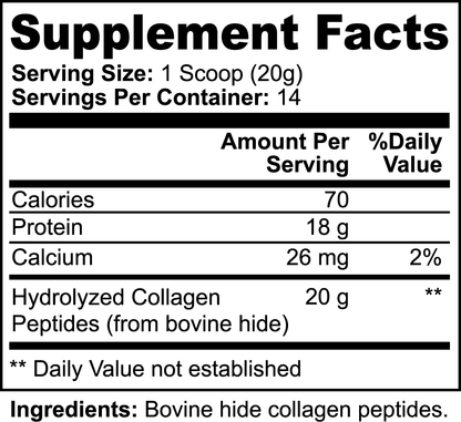 GrassFed Hydrolyzed Collagen Peptides - LOOKMAX 