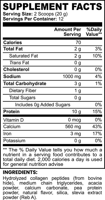 Grass-Fed Collagen Creamer (Vanilla) - LOOKMAX 