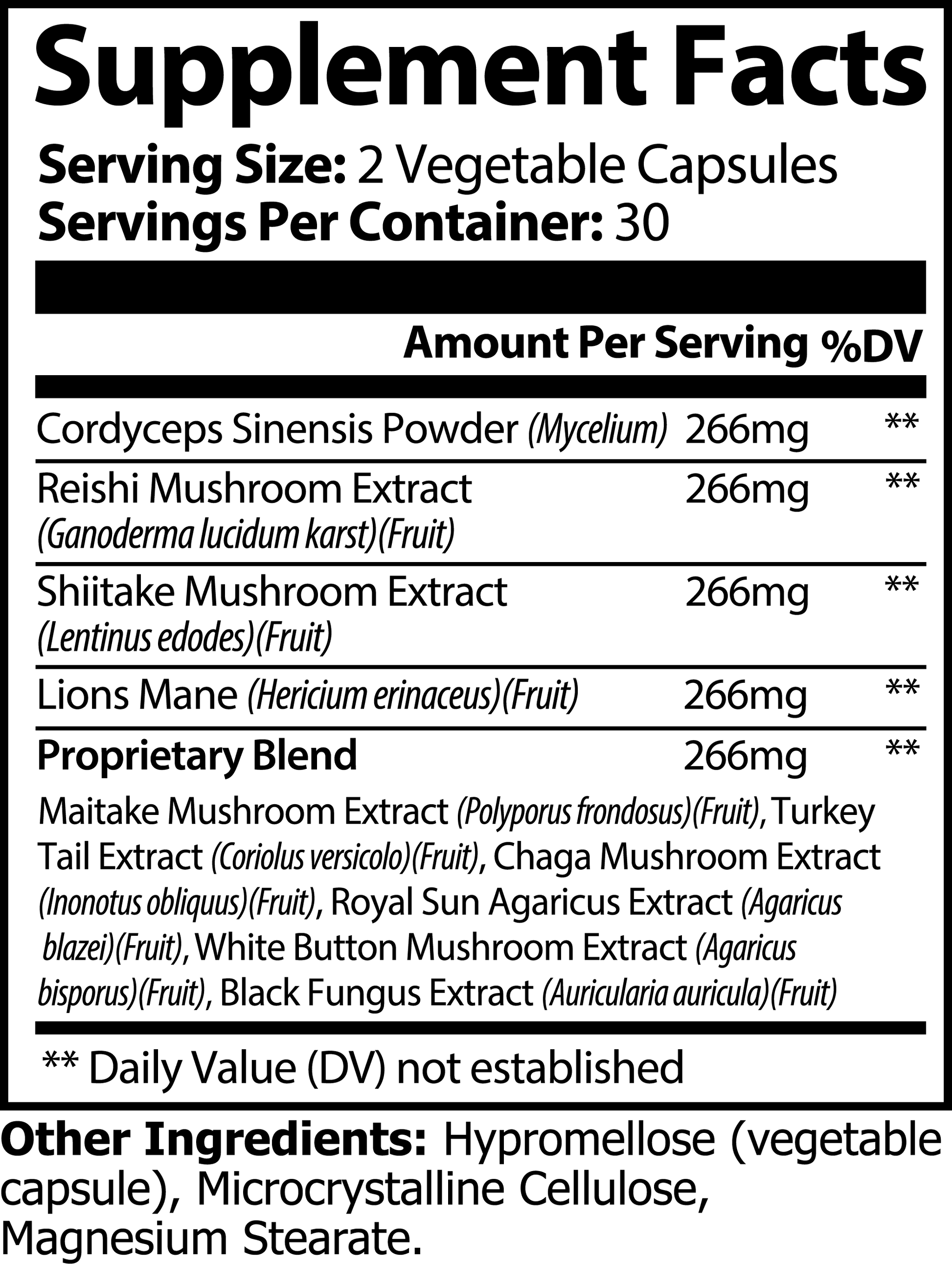 Mushroom Complex 10 X - LOOKMAX 