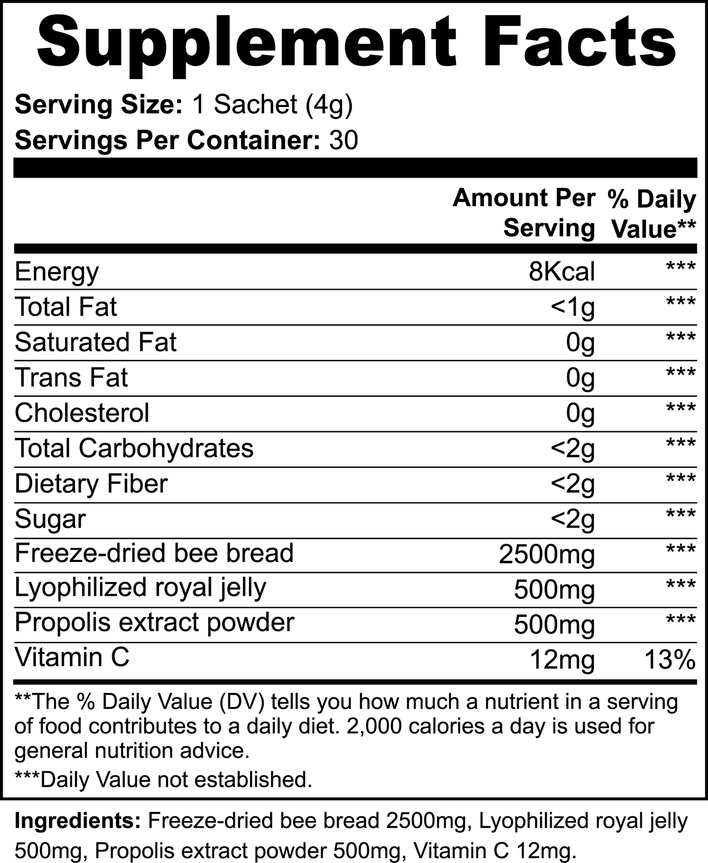 Bee Bread Powder - LOOKMAX 