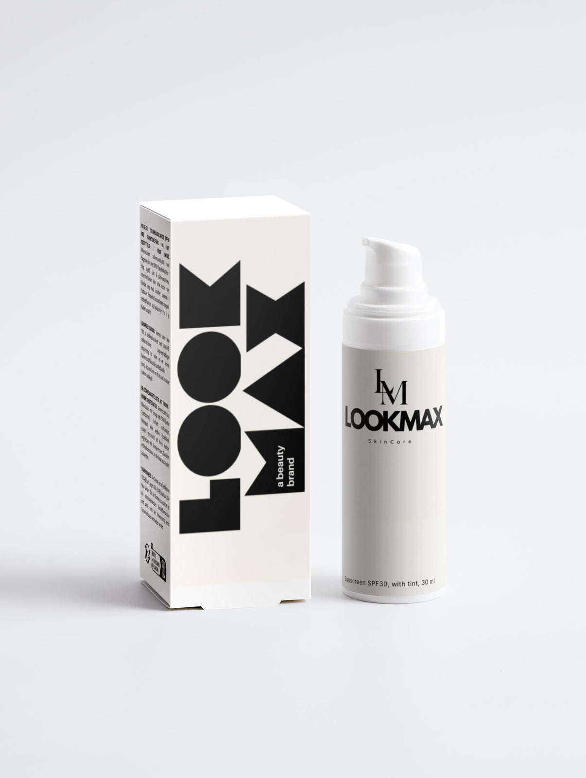 Sunscreen SPF30, with tint, 30 ml - LOOKMAX 